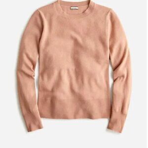 J. Crew 100% Cashmere Classic-Fit Crewneck Sweater In Rosy Dune